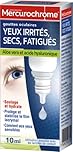 MERCUROCHOME - Gouttes Oculaires Yeux - Yeux Irrités, Secs, Fatigués - Soulage et Hydrate - Protège et Stabilise le film lacrymal -Utilisation possible avec les lentilles de contact