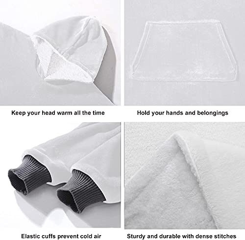 Kids Wearable Blanket Hoodie Oversized Sherpa Strawberry Blanket Sweatshirt - Image 6