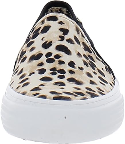 Keds Women's Double Decker Leopard Sneaker, Black Leopard, 7 | Image 2