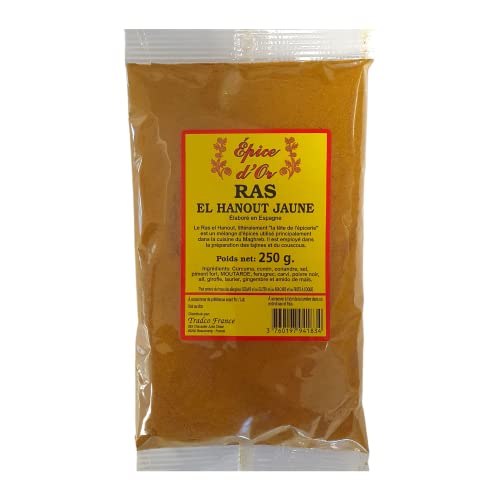 Ras El Hanout Jaune 250g - Epice d'Or, 100% Naturel,