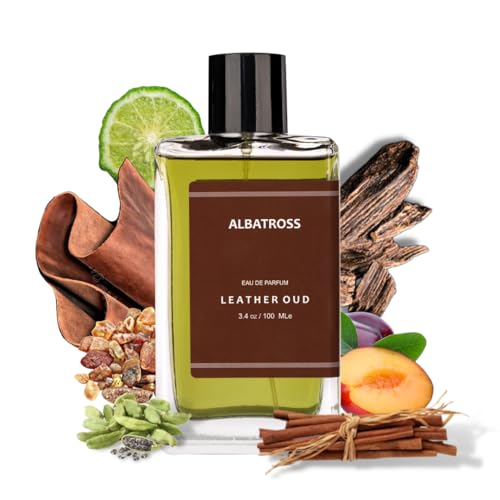 Albatross Leather Oud Eau De Parfum Unisex | | Ultra Long Lasting Fragrance | Plum Bergamot, Cinnamon, Leather, Oud & Cedarwood | Woody and Oud Scent | (100ml)