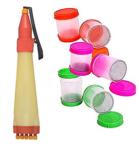 Design Creativity Diwali Floor Rangoli Art 6 Rangoli Plastic Filler with 1 Rangoli Outliner Pen Rangoli Making Tool for Rangoli Making (B08XW4Y7J9) Amazon Price History, Amazon Price Tracker