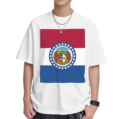 T-shirt Missouri imprimé femme en pur coton doux coupe fluide