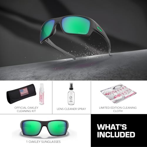 Image of Oakley TURBINE OO9263 Rectangle Shape Sunglasses With Official Eyewear Kit | Men's Sunglasses
