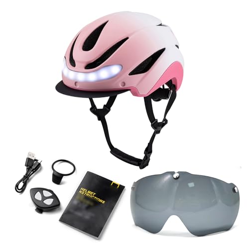 Generic Hochklarer LED-Fahrradhelm mit Hinteren Blinkern...