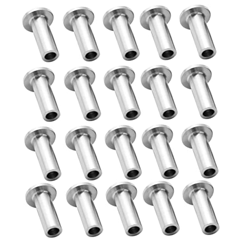 Veemoon DIY Cable Protective Sleeve Kit 50pcs Stainless Steel Wire Rope Protectors for Outdoor/Indoor Use