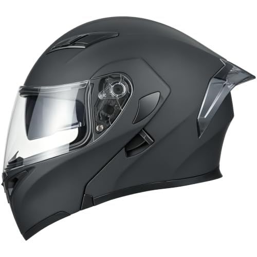 Adult Motorcycle Helmets Modular Flip-Up Full Face Helmet,DOT Approved by SanQing - Used condition - Image 2