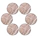 Qilmy Rose Gold Marble Round Placemats Non-Slip Washable Polyester Table Mats Set of 4 Heat Resistant Placemats for Kitchen Dining Table Decoration