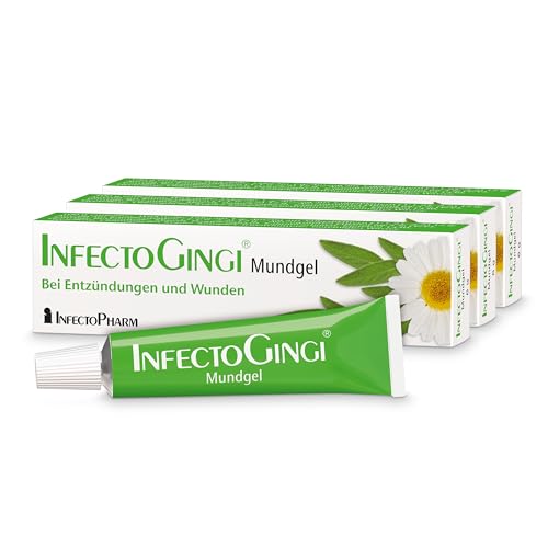 InfectoGingi Mungel Spar-Set 3x6g. Bei ENtzündungen und Wunden im Mundbereich. Wirkt schmerzlindernd und heilend. Mit Salbei und Kamille.