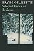 Selected Essays (Writing Re: Writing)