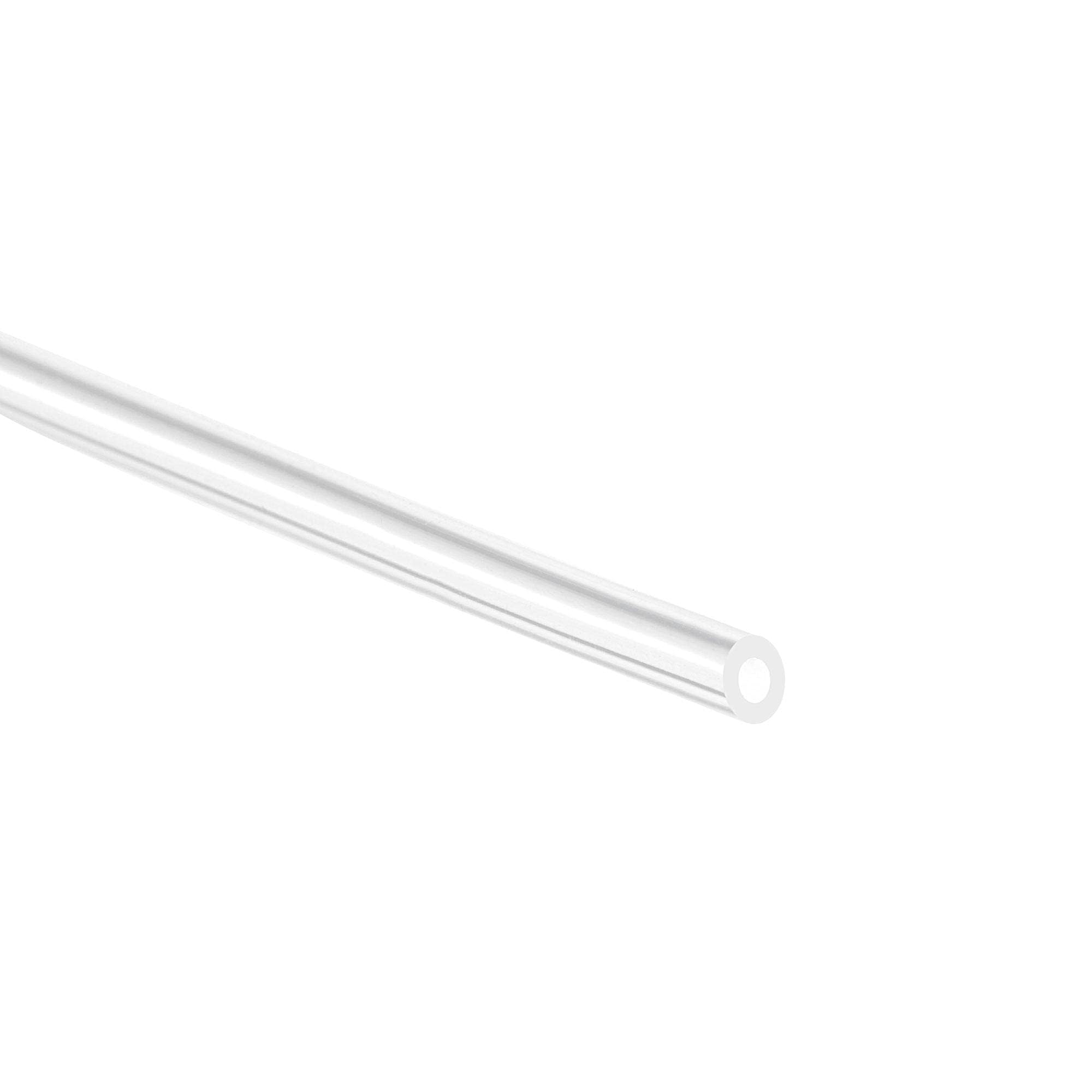 TA-VIGOR Rurka silikonowa, średnica 1,6 mm x średnica 3,2 mm, długość 1 m, elastyczna rura z gumy silikonowej klasy spożywczej, wąż wodny, do przekładni pompy, przezroczysta