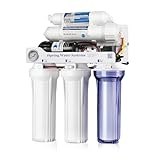 iSpring RCC1DP Tankless RO/DI System, 5 Stage De-ionization Reverse Osmosis Water Filter, High Performing 150 GPD Tankless RO Water System for Aquarium with DI Water Filter & Pump