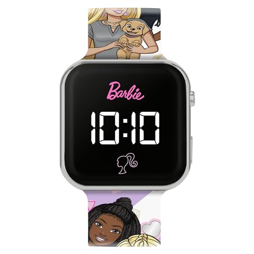 Reloj LED Barbie Rosa para Niños