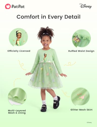 Image of Disney Girls' Tulle Tutu Dress Birthday Party Outfit Toddler to Big Kid