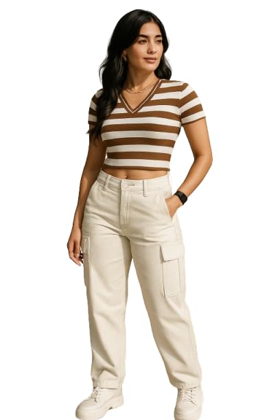 waamy69 Women's Casual Crop Top, Short Sleeve-picture-34