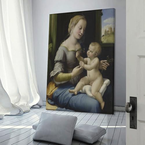 Tableau Raphaël Madonna in Pink déco moderne 60x90 cm
