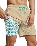 7 Inch Men Swim Trunk Compression Liner Board Short Father Day Adult Guy Him Brother Dad Boyfriend BF Uncle Best Friend Friendship Grandpa Grandfather Husband Son Law Happy Birthday Cool Unique Gift