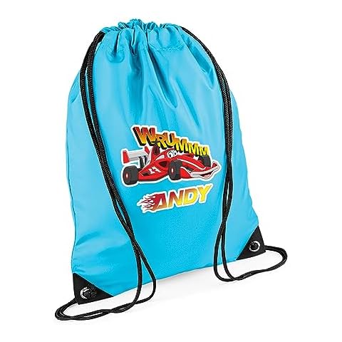 Personalised Surf Blue Kids Cars Backpack Cover