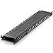 deleyCON Panneau de Brassage 24 Port 0,5U Cat 6 Mini Panneau de Brassage Support de Montage Rack 19" Pouces RJ45 Blindé TIA568A TIA568B - Noir