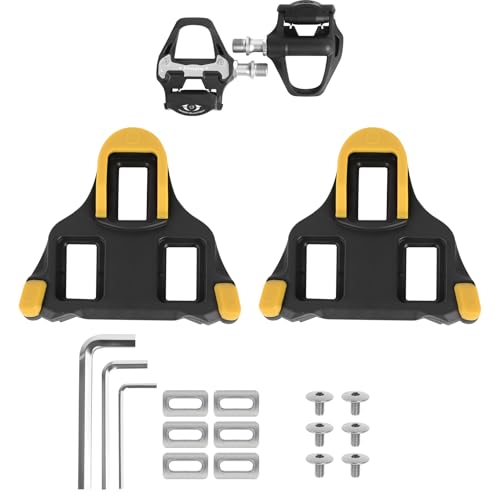 SPD SL Pedals, 9/16' Road Bike Pedals, Sealed Bearings & Nylon Clipless Pedals with Cleats Set...