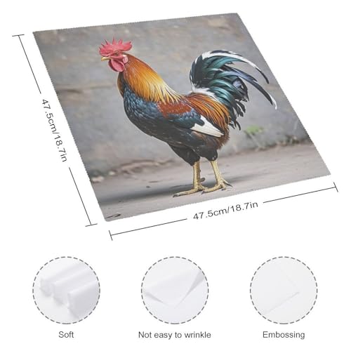 Servilletas de tela cuadradas blancas 2 piezas miniatura 2