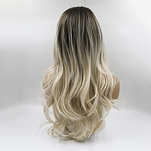 Perruque naturel synthétique longue ondulée résistante à la chaleur 24" - 5