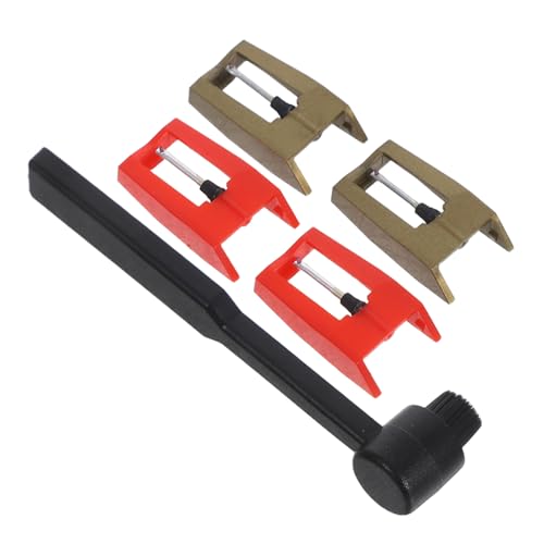 Vaguelly Accessoires pour tourne-disques vinyles stylet pour platine aiguille phonographique stylet de lecteur vinyle de remplacement accessoires de tourne-disque aiguil vinyl Plastique