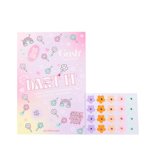 Gush Beauty Acne Pimple Patch | 20 Hydrocolloid Patches with Tea Tree Oil | Reduces Acne Pimples Excess Oil Overnight | For All Skin Types (Mini Flower (5 Color))