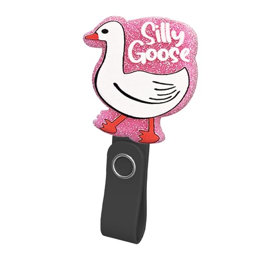 Porte-badge acrylique Silly Goose aimanté pour employés de bureau et médecins