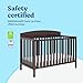 Graco Benton 5-in-1 Convertible Crib (Espresso) – GREENGUARD Gold Certified, Converts from Baby Crib to Toddler Bed, Daybed and Full-Size Bed, Fits Standard Full-Size Crib Mattress