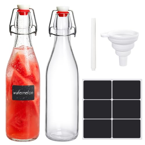 2PCS 16oz Swing Top Bottles