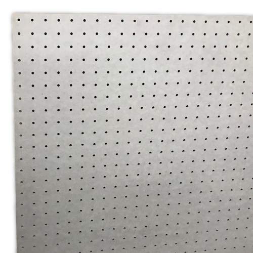 カラーMDF有孔ボード 灰色(グレー)(900x600x5.5)P25 【1枚】ピッチ25 穴径5mm(カットせずに並べて取付できる便利なボード)