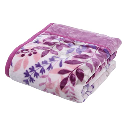 西川 合わせ毛布 シングル 洗える 2枚合わせ あったか 衿付き 柔らか マイヤー 冬 ピンク FQ02045400