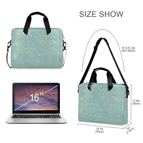 Maletín para laptop 15.6" con asa y correa celeste miniatura 5