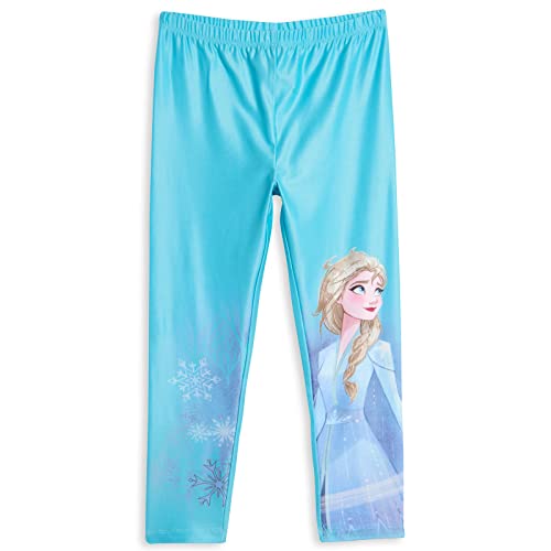 Disney Frozen Princess Anna Elsa Girls 3 Pack Leggings3