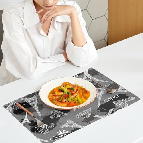 Sets de table Oxford Paris anti-tache et chaleur pour protéger votre table en bois