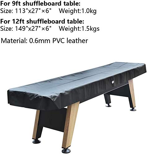 TORPSPORTS Black Shuffleboard Table Cover (9FT)