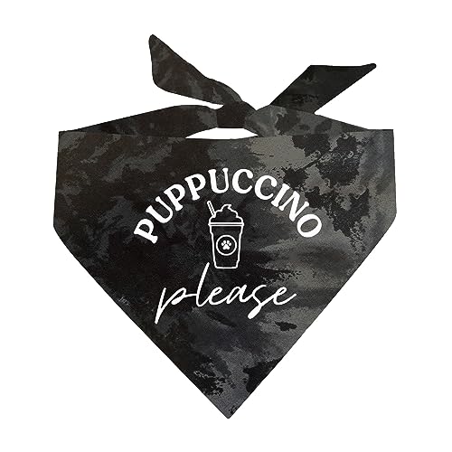 Puppuccino Please Pup Cup Dog Bandana (�u���b�N�X�N�����`�AOS 1114)