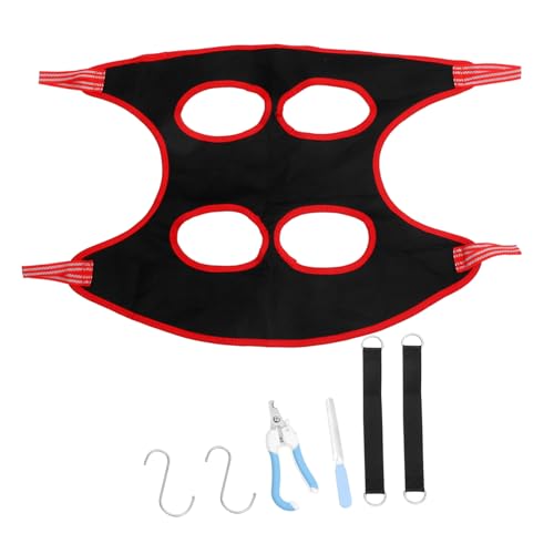 HOLIDYOYO Pet Nail Trimming Hammock Cat Dog Grooming Harness Comfortable Ergonomic Design for Pet Shop Home Use Random Color