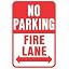 No Parking Fire Lane HD Reflector