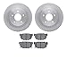 Dynamic Friction Company Rear Brake Rotors with 5000 Advanced Brake Pads 6502-67199