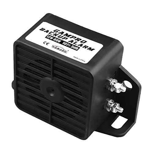 Gampro Back-Up Alarm 12V-80V 107Db Industrial Heavy-Duty Waterproof Backup Warning Alarm With Super Loud Beeper Tone For Truck Van Freight Car Lorry Heavy Vehicles #TOP1