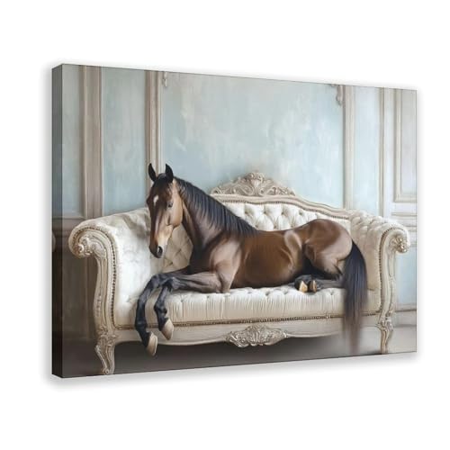 Toile de cheval vintage pour bureau moderne : l'esprit ferme occidentale chez vous