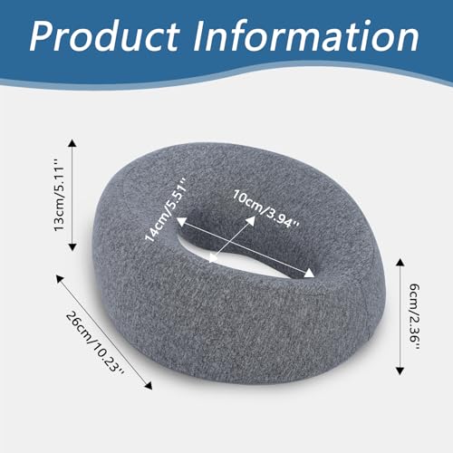 Face Down Pillow – Massage Headrest for Bed, BBL Pillow After Surgery Post Eye Surgery Recovery, Relieves Neck Pain, Comfortable Massage Headrest, Stomach Sleeping Pillow, Donut Pillow - Image 4