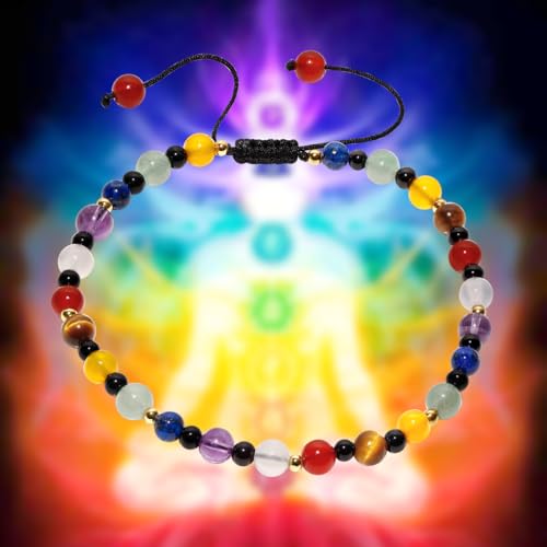 Image of 7 Chakra Crystals and Stones Anklet Irregular Tumbled Gems Beaded Ankle Bracelets for Women Spiritual Energy Meditation Yoga Healing Jewelry Mom's Gifts