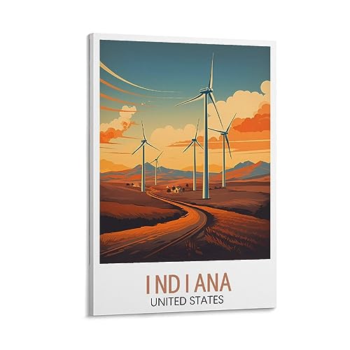 Affiche moderne Indiana pour chambre a coucher et salon elegant