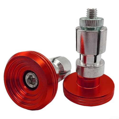 Honseadek La plupart des motos et véhicules électriques pour un guidon de moto facile en alliage d'aluminium Sliders anti-érosion résistant à l'usure habituel pour ajustement (rouge)