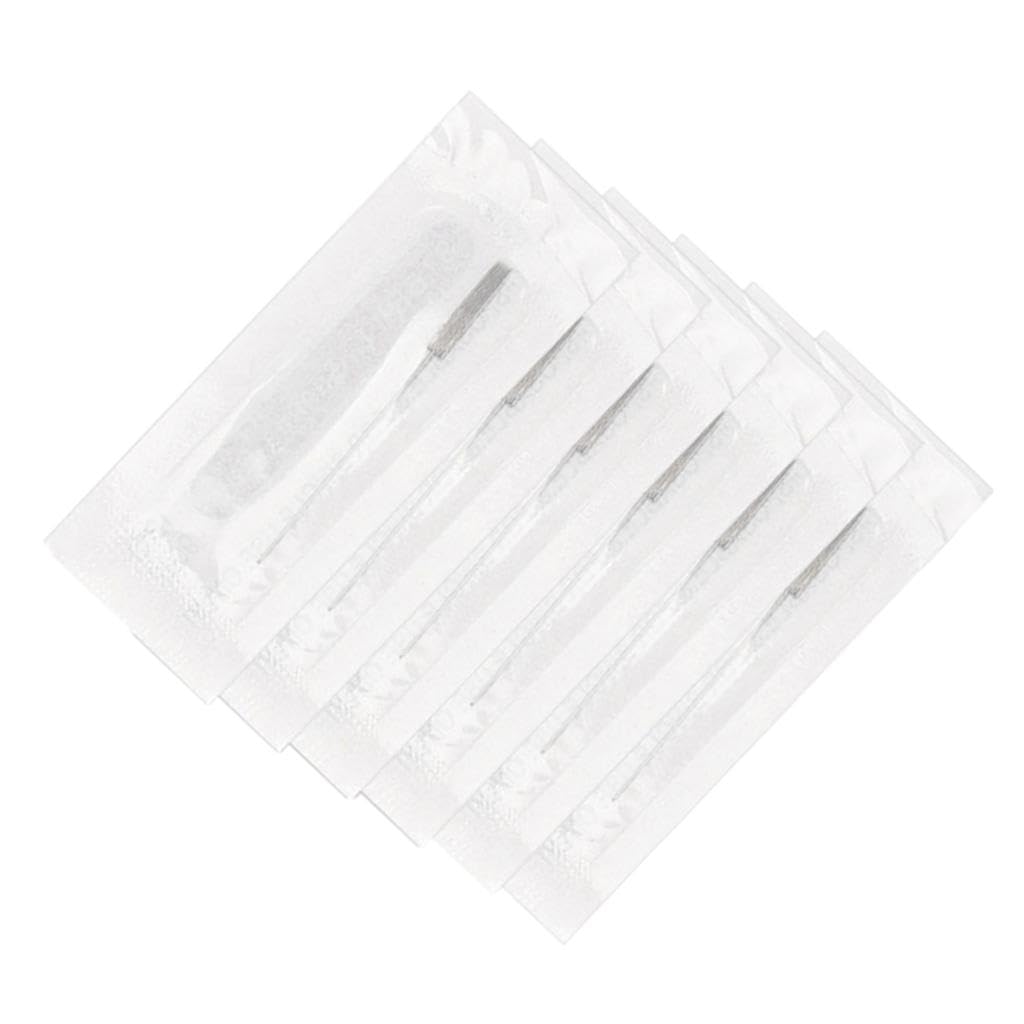 50Pcs Microblading Eyebrow Blades Brow Tattoo Needles Makeup Tools 7F Needle|Professional Complete Tattoo Kit & Supplies, Tattoo Ink Set with Accessories, Body Art Stencil Pack For All|-image-18