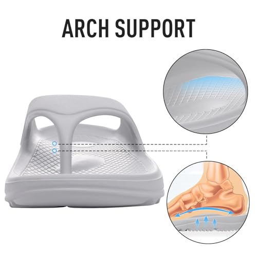 Image of shevalues Orthopedic Sandals for Women Arch Support Recovery Flip Flops Pillow Soft Summer Beach Shoes