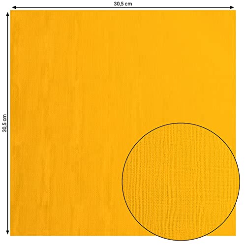 Florence Cardstock Textured, Coloured Card Making Supplies 12 x 12 inch, Orange, 20 Sheets - Image 2